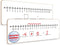 SCRIBBLEDO Negative Number Line Board, 4”x12” Inch Lapboard, Double Sided White Board for Math Manipulatives