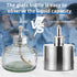 Dental Alcohol Lamp Glass Burner with Metal Cap, 150ml Dental Lab Equipment Heating
