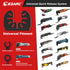EZARC 3PCS Oscillating Multi Tool Hook Knife Blade, Multitool Saw Blades for Cutting Soft Materials
