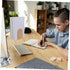 Cabilock Simple Wooden Bookend for Desk and Shelf Wood and Iron Book Stand Organizer Decorative Home Office Book Holder