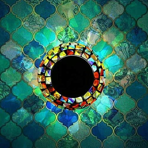 SunKite Solar Table Lights Outdoor Indoor Color Changing Crackle Crystal Glass Night Lights,Waterproof Solar Powered