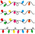 Christmas Bulletin Board Borders - Light Bulb Paper Trim Die-Cut Strip for Winter Classroom Wall Decorations
