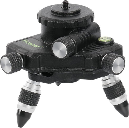 Huepar Laser Level Adapter, Metal 360-Degree Rotating Base for Laser Level Tripod Connector
