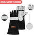 YESWELDER 16 Inches Leather Forge MIG Welding Gloves, 932?, Kevlar Stitching, Heat/Fire Resistant