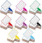Crtiin 40 Pcs Colorful Dry Erase Paddles, Mini Handheld Double Sided Whiteboard for Student Teaching Classroom