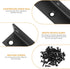 Xingwenhao 10pcs 3.15x0.78x0.78 L Brackets, Corner Braces Heavy Duty, Black L Shaped Shelf Brackets, Right Angle Corner