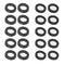 20pcs Shower Head Filter Gasket, 10 Rubber Washers & 10 O-Ring Stainless Steel Water Hose Gasket