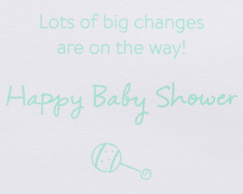 Papyrus Baby Shower Card, Big Changes