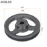 uxcell AK56-5/8 V-Belt Sheave, 5/8" Bore 5.45" OD Single Groove Cast Iron Sheave for 4L or A Belt