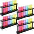 Juvale 4 Pack Plastic Test Tubes with Rack for Parties, 6 Colors (1.5 Ounces), Plant Propagation, Shot Glasses