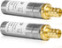 Water Hammer Arrestor, 1/2 Inch Straight Stainless Steel Water Arrestor, F1807 PEX Crimp Connection (2 PACK)