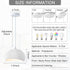 7.87in E26 (20cm/7.87in) Wabi Sabi Pendant Light Oval, Small Japanese Ceiling Fixture for Bedroom Bedside Entryway
