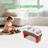 6 (19.6" 9.8" 7" Pcs Kids Lap Desk Tray, Plastic Breakfast Laptop Trays with Side Pockets, Portable Stackable Lap Bed