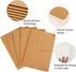 EUSOAR Blank Page Notebook, 12pcs A5 5.5"x8.3" 60 Pages Soft Cover Kraft Journals for School & Office