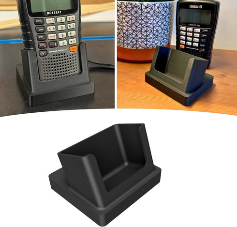 Aunt Lo's Supply Co Stand for Bearcat BC125AT BCD325P2 - Secure Desk Mount Handheld UHF Radio,
