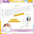 Cecliy 2Pcs Refrigerator,White,43cm/16.9inch Magnetic Book Shelf for Whiteboard Classroom,Reusable Acrylic Magnetic