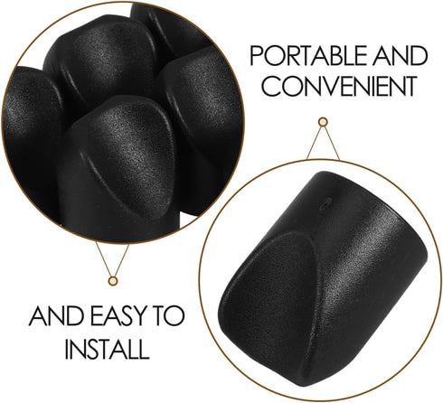 16Pcs 7/8 Inch Angoily Folding Chair Stability Caps Heavy-Duty Plastic Replacement End Caps for Metal and Padded Chair