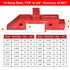 Miucoguier Setup 14pcs Blocks Height Gauge - Aluminum Alloy Precision Bars, Woodworking Tool