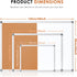 Dry Erase Board Cork Board Combo, 24"x18", Magnetic White Board and Bulletin Pin Board, Silver Frame
