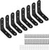 Joyangy 8pcs 3 Inch Heavy Duty L Brackets - 90 Degree Wall Mount