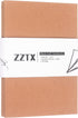 ZZTX 4 Pack Blank Kraft Notebooks, A5 Travel Journal Set for Drawing Writing Doodling