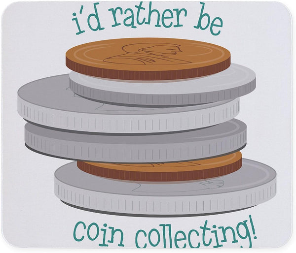 CafePress Coin Collecting Mousepad Non-Slip Rubber Gaming Mousepad