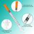 FAJOMRI 1ml 30G 1/2"(12.7mm) Package (100pcs) Syringes, Disposable Individual