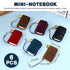 6 Pack 1.8" 1.2" (6Pcs) Leather Travel Mini Notebook, x Refillable Blank Pocket Journal Notepad, Portable Vintage Small