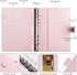 Money Saver Budget Binder Book with 100 Envelope Challenge Pouches, A5 Cash Budget Envelopes for Saving $5,050 Pink