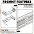 FdcZeyxior T5 20 T5 Bulbs, Clips Bracket Hanger for Integrated Tube Light Fixture, Pcs Fluorescent Tube Light Fixture