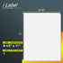 Full Sheet Label Sticker Paper, 8.5" x 11" for Laser & Inkjet Printers, 500 Sheets