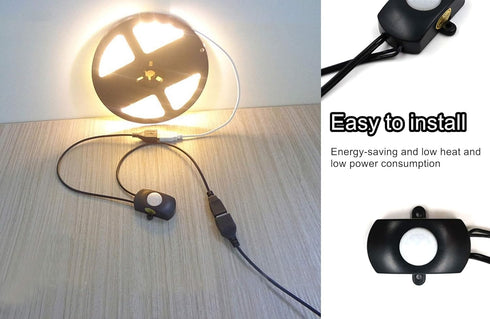 LDCRE 5-24V PIR Motion Sensor Switch DC Occupancy Sensor Switch for DIY LED Lighting, PIR Infrared Motion Sensor