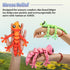 Yaozyety 4Pcs 3D Printed Articulated Lizard, Flexible Dynamic Animals Toys, Full Articulated Toy with Magnets, Adults