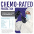 Medtecs Disposable Nitrile Gloves - Latex-Free with Chemo-Rated Protection, Breathable Design, 4 Mil Thickness, 200PC