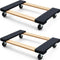 SIMPLI-MAGIC 79545 30 in. x 18 in. Hardwood Furniture Moving Dolly, 2,000 lbs. Capacity
