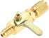 Air Conditioner Ball Valve 1/4" SAE Adapter, Straight Shut-Off Valve for HVAC A/C Automotive Service Tools, Fits R134A