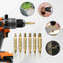 Damaged Screw Extractor Kit, 6PC HSS Drill Bit Set for Stripped Screws, Broken Bolt Extractor Remover for DIY Hand Tools