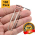 Vinaco Paper Clips - Smooth Silver, 100 Pack Large 2 Inch (50mm), Durable & Rust Resistant Coating for Office School