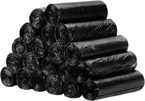 1000 Count 7-10 Commercial 24" 24" TYPLASTICS Trash Can Liner - Wholesale Black Garbage bags on Perforated Roll Gallon