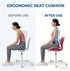 Generic Tailbone Ergonomic Seat Memory Foam Support Cushion for Back, Car Seat Back Support Cushion for Sciatica Pain