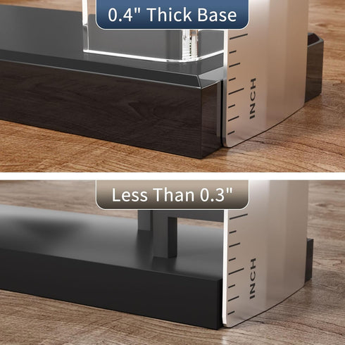 NIUBEE Acrylic Business Card Holder, Clear Plastic Display Stand for Desk, 2 Pieces Gift Card Organizer for Office