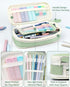 56 6 12 5 9 Set Four Candies PCS Aesthetic School Supplies with Pencil Case, Multicolor Pen, Pastel Highlighters, Gel