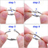 FavorFishFans (1.0In/30PCS) Metallic Loose Leaf Binder Rings, Nickel Plated, for Flash Cards Rings, Office Book Rings