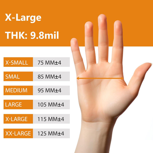 General Medi Nitrile Industrial Gloves with Raised Diamond Texture