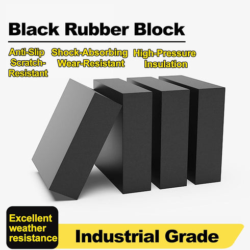 1Pieces 300mm 200mm 15mm Black Rubber Solid Shock Pad Blocks Length Width Extremely Resistant to Weather Changes