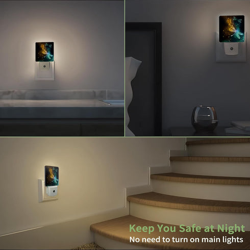 Dream Dragonfly Night Light, Night Light Plug into Wall with Dusk to Dawn Sensor, LED Lamp Energy Saving Lights for Men