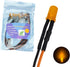 20pcs DC12 5mm 7.9 inch Volt Orange LED Lights Emitting Diodes Pre Wired Light Clear Lens Small LED Lamps(Orange)
