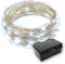 60 LEDs Cold White Color String Lights, Silver Wire, Indoor and Outdoor 20 Feet Firefly Starry Fairy Lights for DIY,