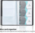 Business Card Holder for 240 Cards, Portable Organizer for Men & Women, Professional Business Cards Book, Black