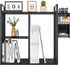 PAG Desktop Shelf Freestanding Bookshelf with Pencil Holder, Office Supplies Organizers and Accessories Storage Display